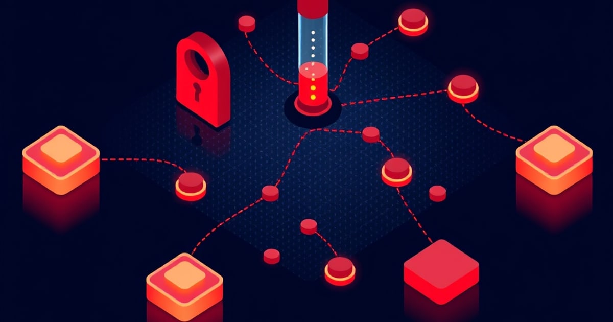 Isometric illustration of prompt Injection in 2025: OpenAI vs. Broken Defenses